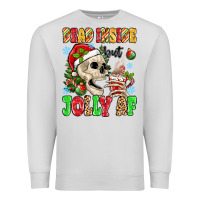 Dove Grey dead inside but jolly af Premium Sweatshirt - MaliasSmallBusiness