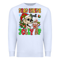 White dead inside but jolly af Premium Sweatshirt - MaliasSmallBusiness
