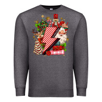 Charcoal Heather christmas season lightning bolt Premium Sweatshirt - MaliasSmallBusiness