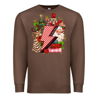 Chestnut christmas season lightning bolt Premium Sweatshirt - MaliasSmallBusiness