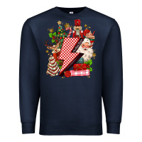 Navy christmas season lightning bolt Premium Sweatshirt - MaliasSmallBusiness