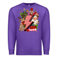 Purple christmas season lightning bolt Premium Sweatshirt - MaliasSmallBusiness