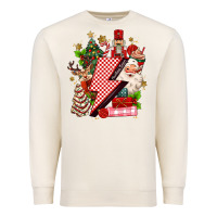Sandshell christmas season lightning bolt Premium Sweatshirt - MaliasSmallBusiness