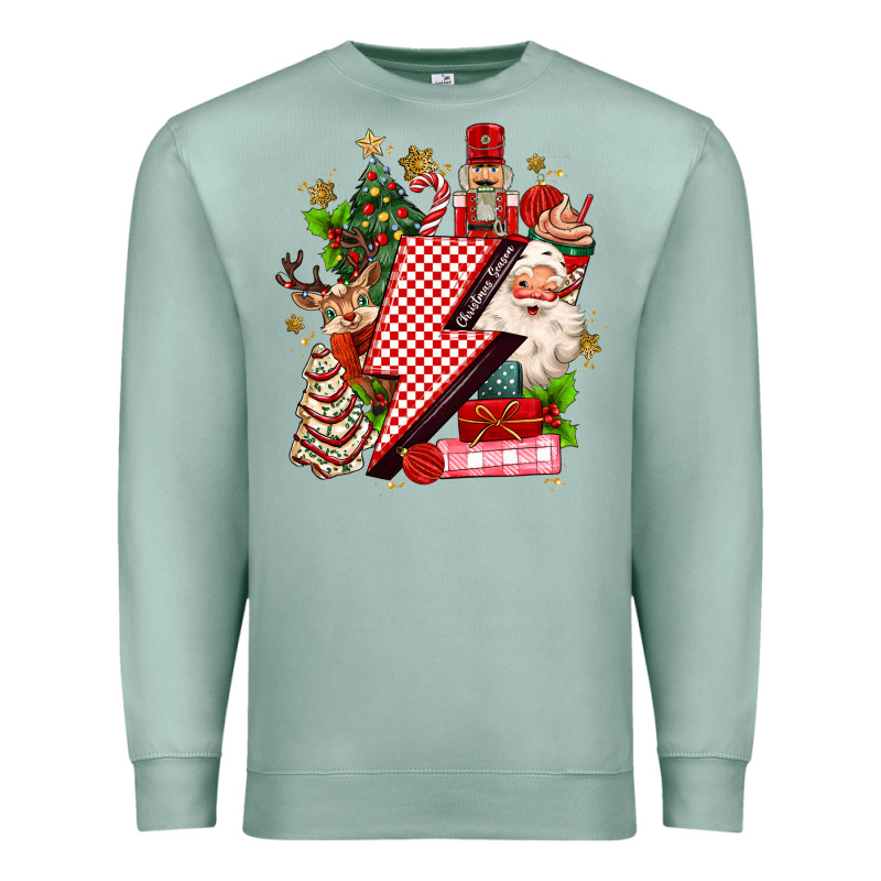 Christmas Season Lightning Bolt Premium Sweatshirt by MaliasSmallBusiness | Teevron