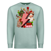 Seafoam christmas season lightning bolt Premium Sweatshirt - MaliasSmallBusiness