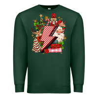 Sports Green christmas season lightning bolt Premium Sweatshirt - MaliasSmallBusiness