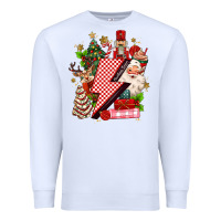 White christmas season lightning bolt Premium Sweatshirt - MaliasSmallBusiness