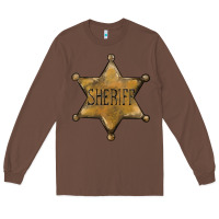 Chestnut sheriff star Long Sleeve Tee - BarkalooDesign