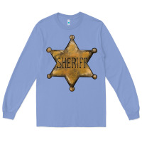 Colony Blue sheriff star Long Sleeve Tee - BarkalooDesign
