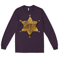 Plum sheriff star Long Sleeve Tee - BarkalooDesign