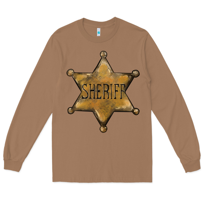 Sheriff Star Long Sleeve Tee by BarkalooDesign | Teevron