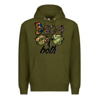 Army Green baby of both Premium Hoodie - CowhideDigitalArt