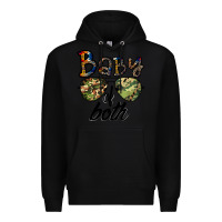 Black baby of both Premium Hoodie - CowhideDigitalArt