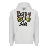 Dove Grey baby of both Premium Hoodie - CowhideDigitalArt