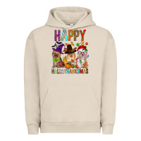 Pigment French Oak Happy hallothankmas dog Urban Hoodie - FaDigitalArtStudio