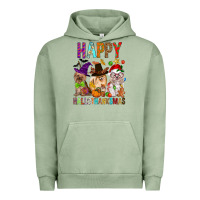 Pigment Oil Green Happy hallothankmas dog Urban Hoodie - FaDigitalArtStudio