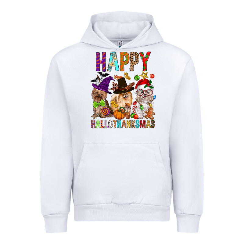 Happy Hallothankmas Dog Urban Hoodie by FaDigitalArtStudio | Teevron