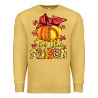 Antique Gold tis the season fall softball Premium Sweatshirt - MaliasSmallBusiness