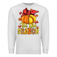 Oatmeal Heather tis the season fall softball Premium Sweatshirt - MaliasSmallBusiness