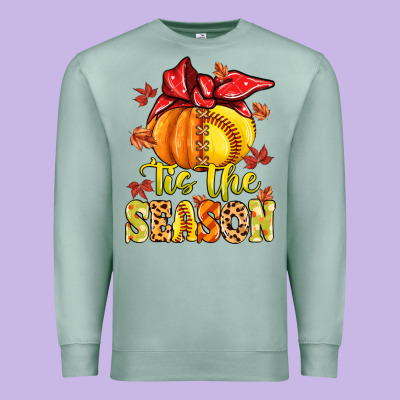 Premium Sweatshirt tis the season fall softball