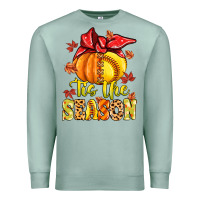 Seafoam tis the season fall softball Premium Sweatshirt - MaliasSmallBusiness
