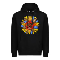 Black firefighter sunflower Premium Hoodie - HRA Design Shop