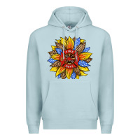 Blue Mist firefighter sunflower Premium Hoodie - HRA Design Shop