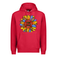 Cardinal firefighter sunflower Premium Hoodie - HRA Design Shop