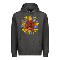 Charcoal Heather firefighter sunflower Premium Hoodie - HRA Design Shop