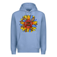 Colony Blue firefighter sunflower Premium Hoodie - HRA Design Shop
