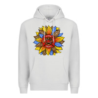 Dove Grey firefighter sunflower Premium Hoodie - HRA Design Shop