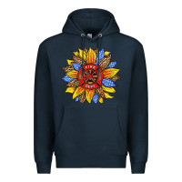 Navy firefighter sunflower Premium Hoodie - HRA Design Shop