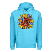 Ocean Blue firefighter sunflower Premium Hoodie - HRA Design Shop
