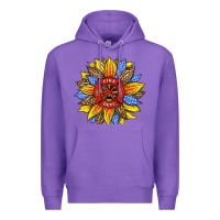 Firefighter Sunflower Premium Hoodie | Teevron