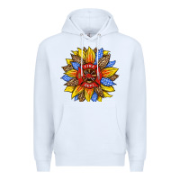 White firefighter sunflower Premium Hoodie - HRA Design Shop