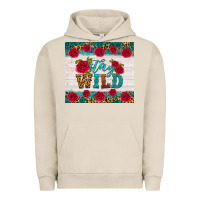 Pigment French Oak stay wild Urban Hoodie - HRA Design Shop