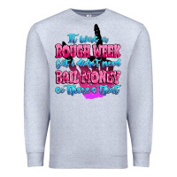 Heather Grey it was rough week but i didn't need bail money so Premium Sweatshirt - MaliasSmallBusiness