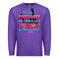 Purple it was rough week but i didn't need bail money so Premium Sweatshirt - MaliasSmallBusiness