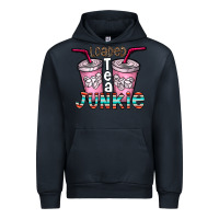 Navy loaded tea junkie Urban Hoodie - CowhideDigitalArt