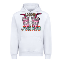 White loaded tea junkie Urban Hoodie - CowhideDigitalArt