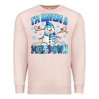 Pale Pink i'm having a meltdown Premium Sweatshirt - MaliasSmallBusiness
