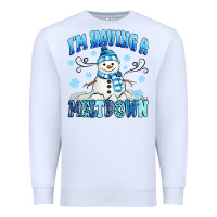 White i'm having a meltdown Premium Sweatshirt - MaliasSmallBusiness