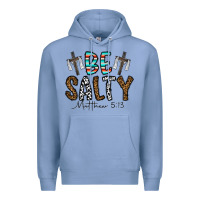 Colony Blue be salty matthew 5. 13 Premium Hoodie - CowhideDigitalArt
