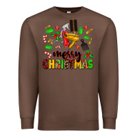 Chestnut merry christmas hair Premium Sweatshirt - MaliasSmallBusiness