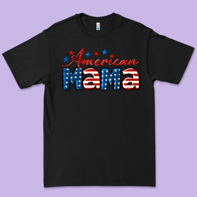 American Mama Mother's Day Premium Tee Designed By Lillyallendesigns