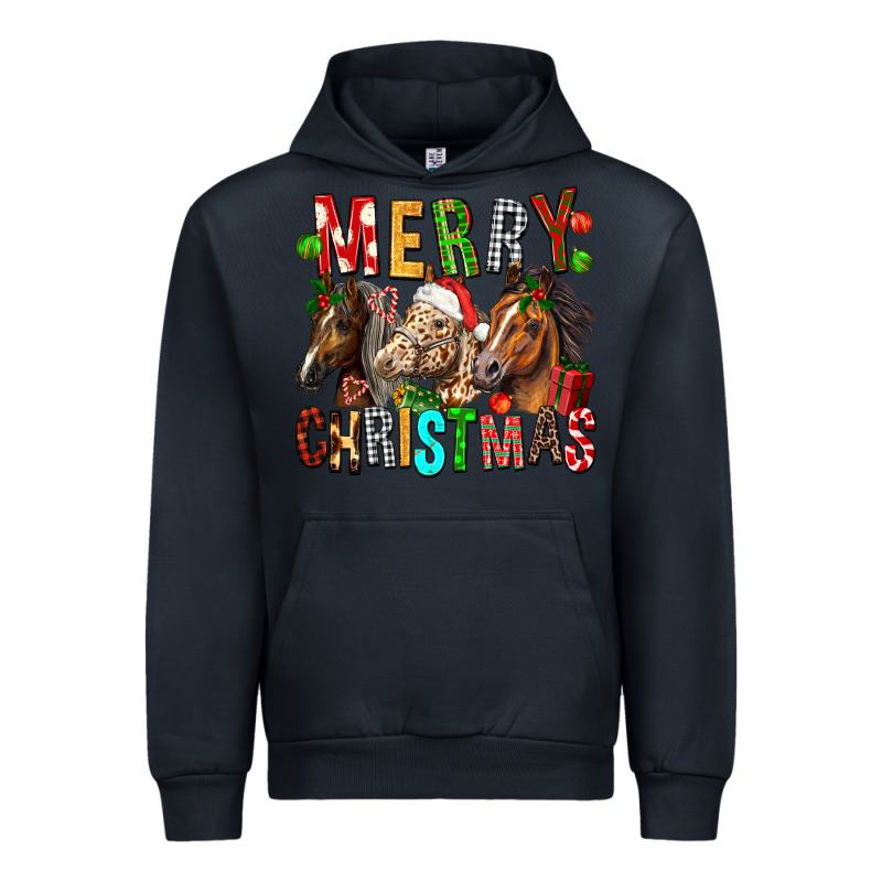 Merry Christmas Horses Urban Hoodie by FaDigitalArtStudio | Teevron