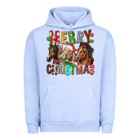 Pigment Grape Ice Merry christmas horses Urban Hoodie - FaDigitalArtStudio