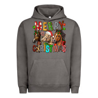 Pigment Tornado Merry christmas horses Urban Hoodie - FaDigitalArtStudio