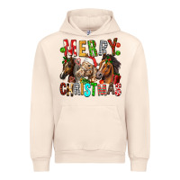 Sandshell Merry christmas horses Urban Hoodie - FaDigitalArtStudio