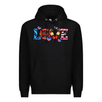 Black firefighter love Premium Hoodie - HRA Design Shop